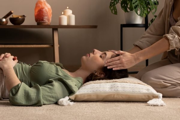 Reiki Healing <br> <span class="slide-desc">Experience energy balancing and emotional healing with Reiki, promoting inner peace and well-being.</span>